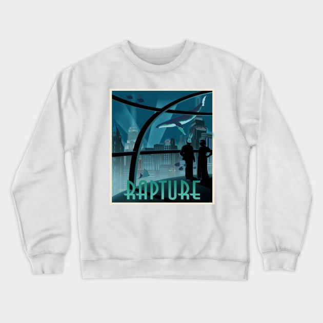 Bioshock Rapture Poster Crewneck Sweatshirt by gruntcooker